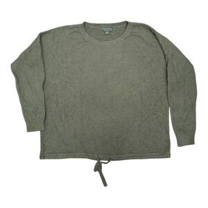 Barefoot Dreams Cozy-Chic Ultra Lite size Large Long Sleeve Top Olive Green